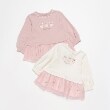 メゾピアノ(mezzo piano)の【人気商品再入荷】【直営店で取り扱い無し】チュール刺しゅう　裾ペプラムトレーナー7