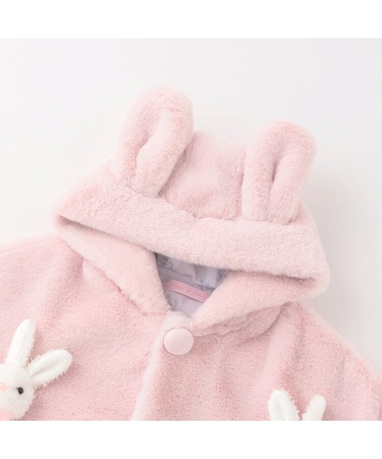 うさぎぬいぐるみつき フェイクファーケープ(パジャマ(セット うさぎぬいぐるみつき フェイクファーケープ(パジャマ(セット