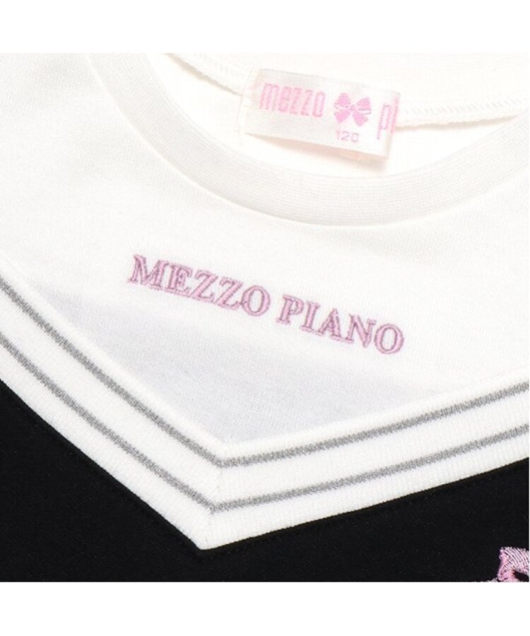 メゾピアノ(mezzo piano)のレイヤード風　肩開きトレーナー4