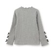メゾピアノ(mezzo piano)の袖リボン　プチハイネック　長袖Tシャツ2