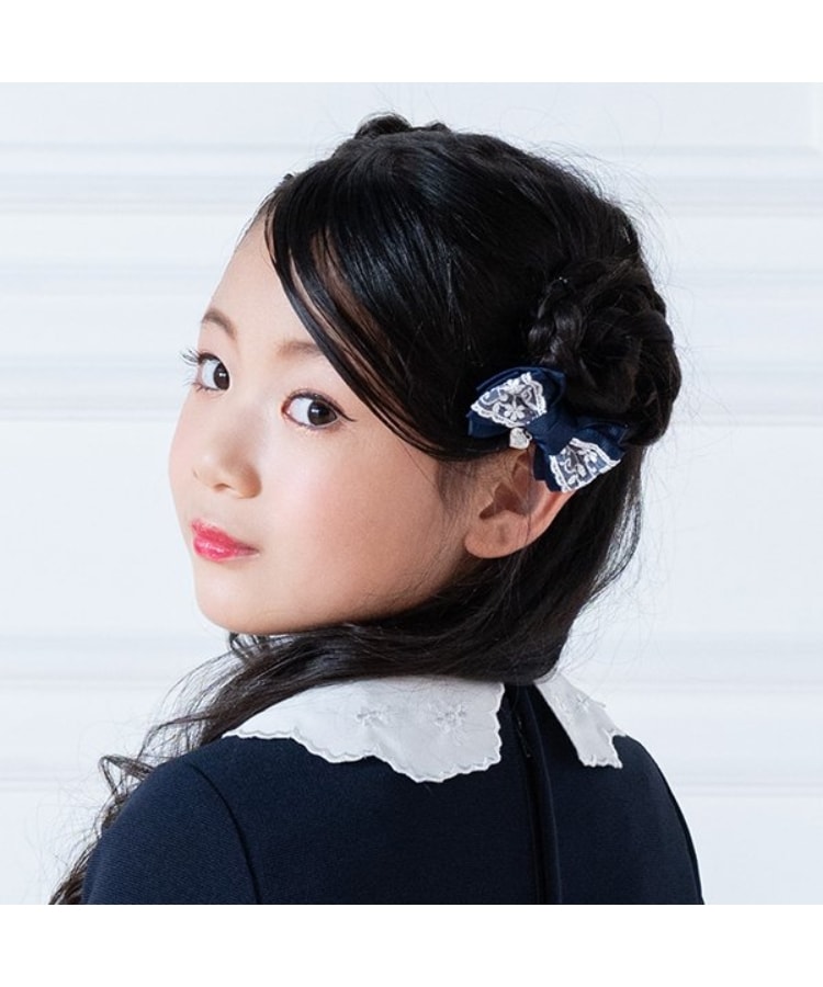 メゾピアノ(mezzo piano)のリボンレース　ヘアポニー2個セット9