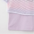 メゾピアノ(mezzo piano)のグラデーションメッシュ＆肩開き長袖Tシャツセット5