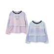 メゾピアノ(mezzo piano)のグラデーションメッシュ＆肩開き長袖Tシャツセット10