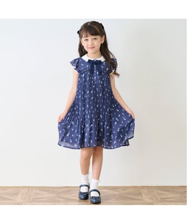 メゾピアノ ミミポポちゃん ピンク 長袖セーラーワンピース 入手