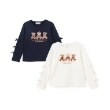 メゾピアノ(mezzo piano)のくま　リボン長袖Tシャツ9
