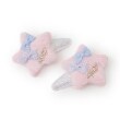 メゾピアノ(mezzo piano)のぷっくりスター　スリーピン2個セット ライトピンク(070)
