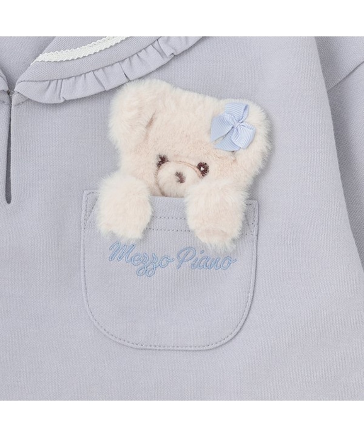 メゾピアノ(mezzo piano)の【人気商品再入荷】【直営店で取り扱い無し】クマポケット　セーラ-カラー長袖Ｔシャツ5
