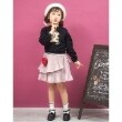 メゾピアノ(mezzo piano)のハートポーチつき　アコーディオン2段プリーツスカート ピンク(071)