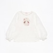 メゾピアノ(mezzo piano)のシアー袖　フレーム長袖Tシャツ オフホワイト(003)