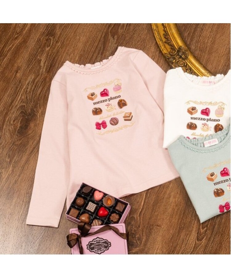 メゾピアノ(mezzo piano)のアソートチョコBOX　長袖Tシャツ15