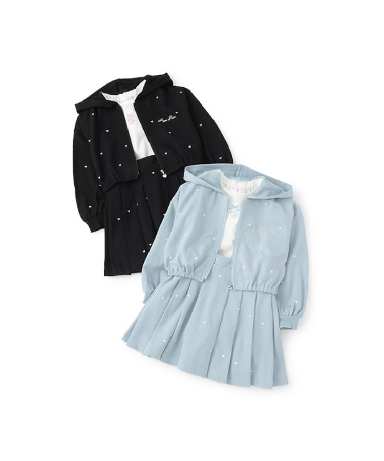 メゾピアノ(mezzo piano)の短丈ZIPパーカ　＆半袖Tシャツ　セットアップ17