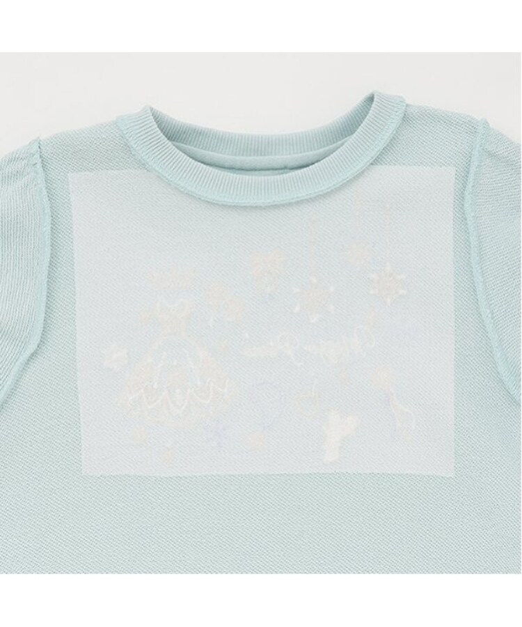 メゾピアノ(mezzo piano)のスノー刺繍　トレーナー4