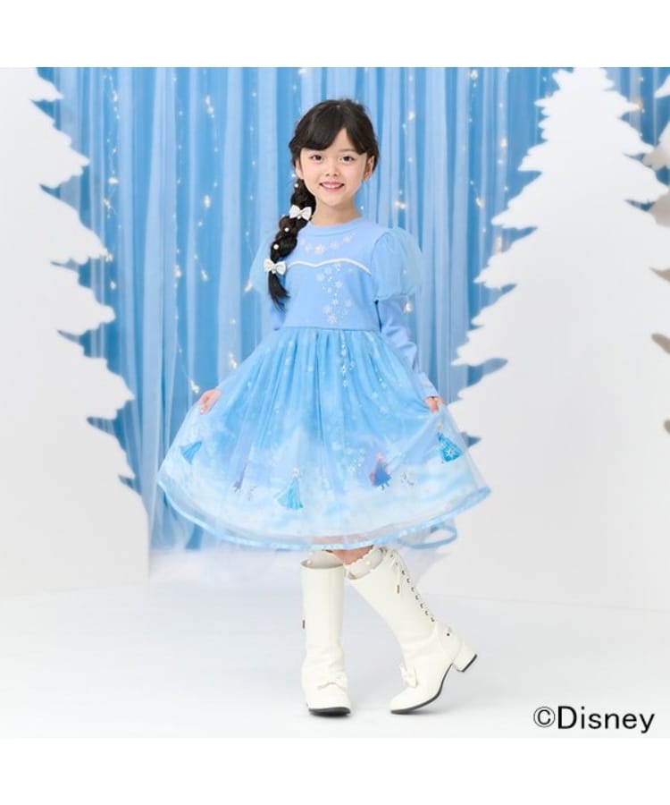 アナと雪の女王】エルサ/ドッキングワンピース(ミドル アナと雪の女王】エルサ/ドッキングワンピース(ミドル