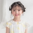 メゾピアノ(mezzo piano)のお花リボン　ヘアポニー2個セット3