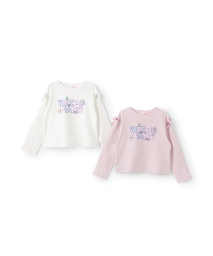 メゾピアノ(mezzo piano)の【人気商品再入荷】【直営店で取り扱い無し】ぬいぐるみロゴ　長袖Tシャツ8