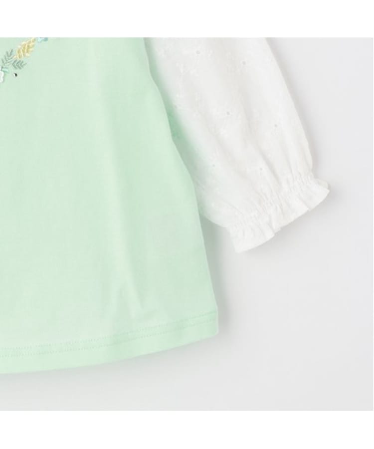 メゾピアノ(mezzo piano)のフラワーリース　7分袖Tシャツ5