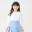 メゾピアノ(mezzo piano)のフラワーリース　7分袖Tシャツ オフホワイト(003)