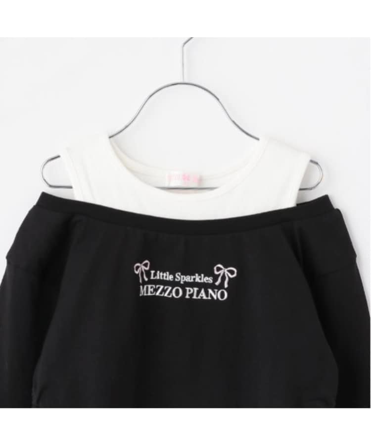 メゾピアノ(mezzo piano)のレイヤード風短丈　長袖Tシャツ2