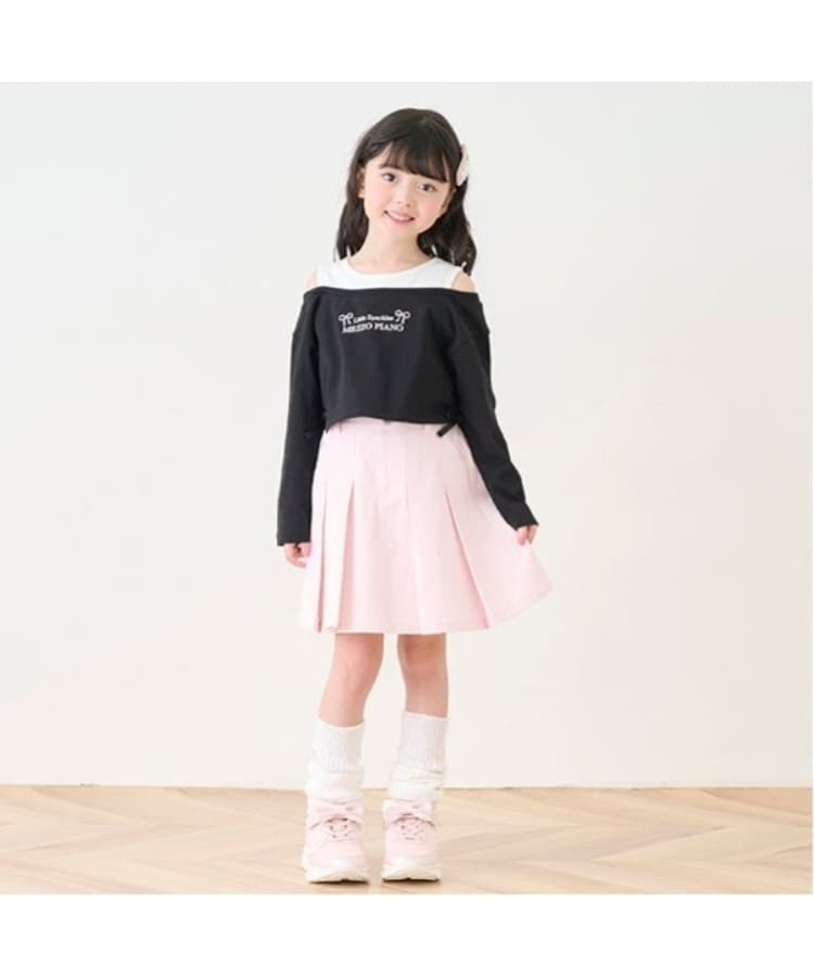 メゾピアノ(mezzo piano)のレイヤード風短丈　長袖Tシャツ11