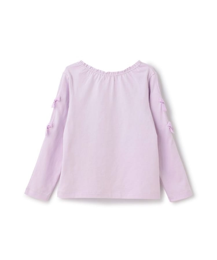 メゾピアノ(mezzo piano)の【人気商品再入荷】【直営店で取り扱い無し】花ロゴ　長袖Ｔシャツ1