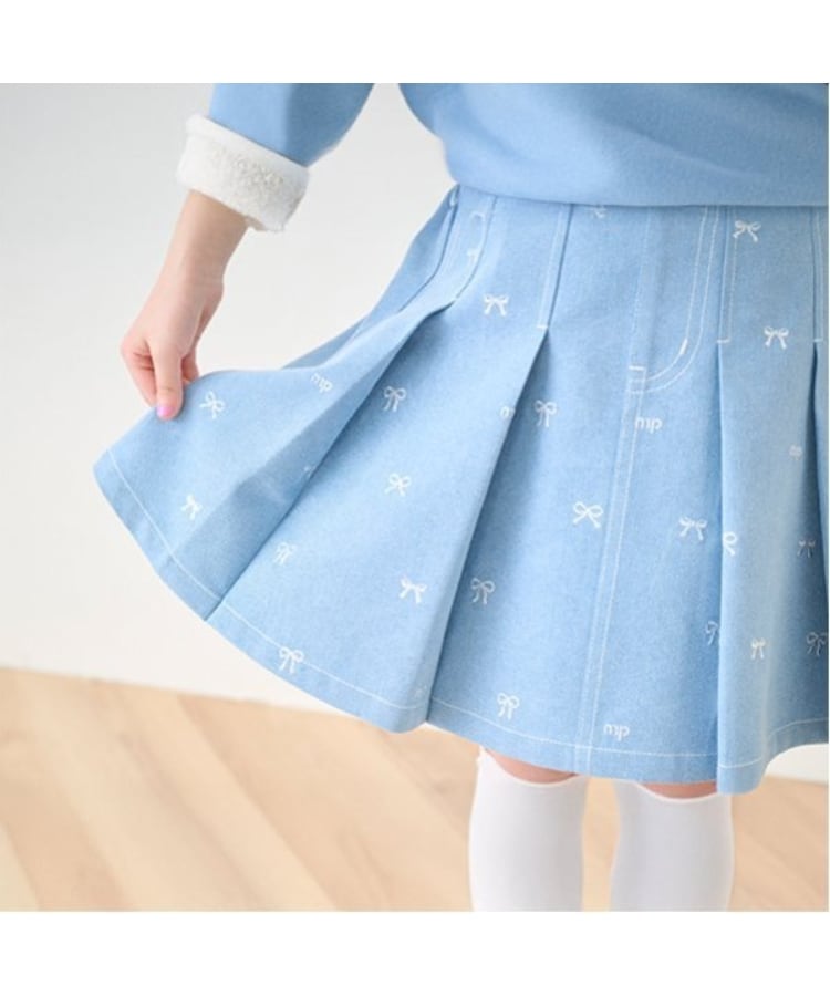 メゾピアノ(mezzo piano)のリボン刺繍・花柄　タックスカパン14