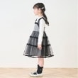 メゾピアノ(mezzo piano)のギンガムティアードチュールワンピース＆長袖Tシャツセット15