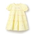 メゾピアノ(mezzo piano)の【人気商品再入荷】【直営店で取り扱い無し】キャンディ刺しゅう　半袖ティアードワンピース ライトイエロー(030)