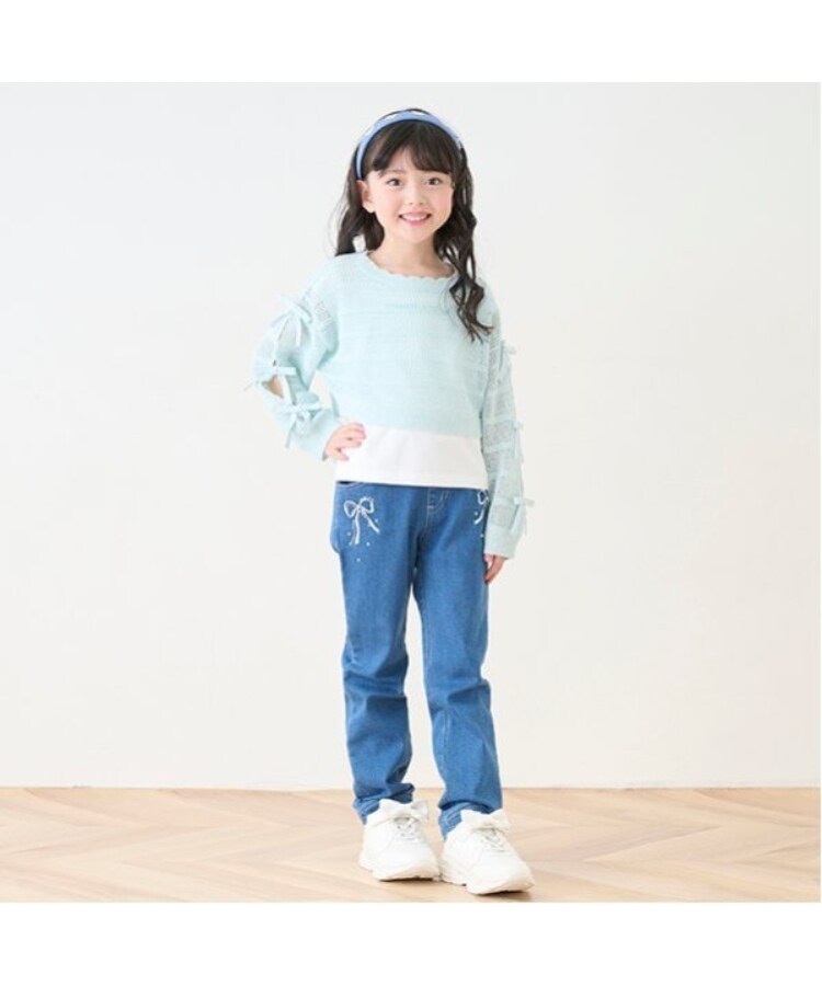 メゾピアノ(mezzo piano)の透かしニット＆Tシャツセット17