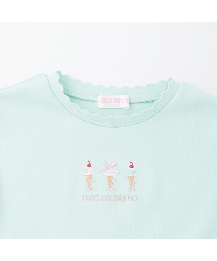 メゾピアノ(mezzo piano)の【人気商品再入荷】【直営店で取り扱い無し】アイス刺しゅうレイヤードＴシャツ2