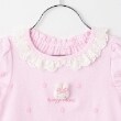メゾピアノ(mezzo piano)のウサギマスコットつき　お花柄　半袖Tシャツ2