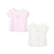 メゾピアノ(mezzo piano)のウサギマスコットつき　お花柄　半袖Tシャツ8