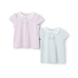 メゾピアノ(mezzo piano)の【人気商品再入荷】【直営店で取り扱い無し】花刺しゅう衿つき　Tシャツ9