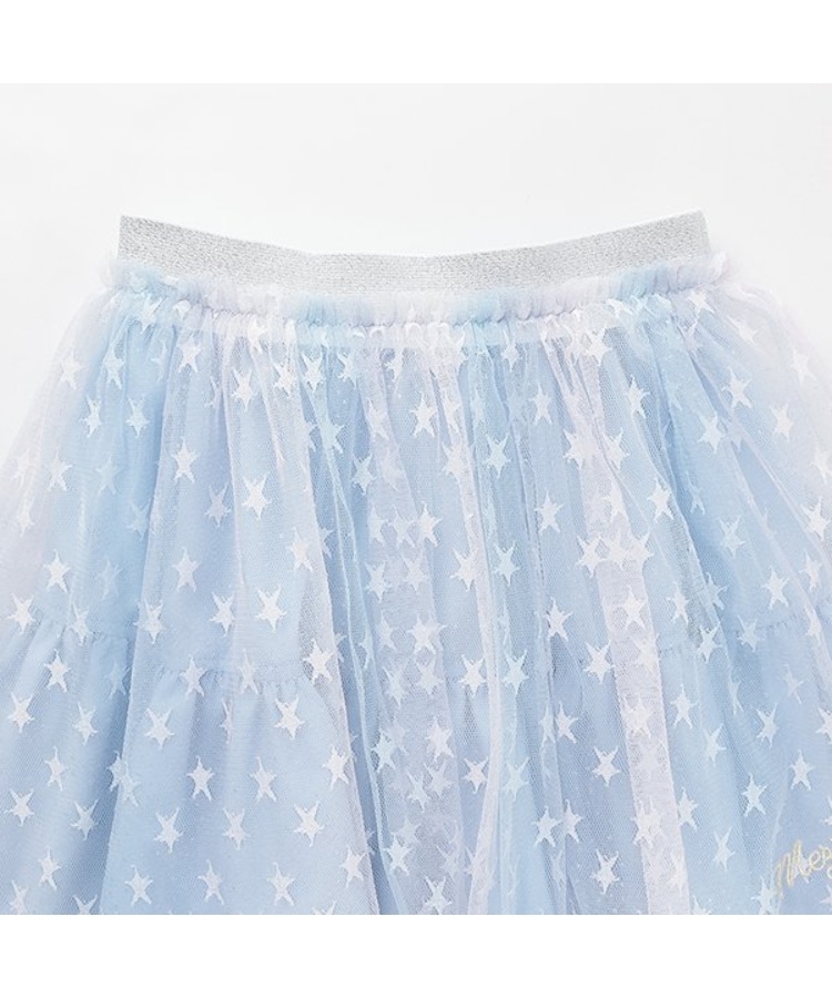 メゾピアノ(mezzo piano)の【人気商品再入荷】【直営店で取り扱い無し】グラデーション星チュール　スカート2