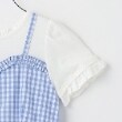 メゾピアノ(mezzo piano)の【人気商品再入荷】【直営店で取り扱い無し】ギンガムティアードドッキングワンピース5