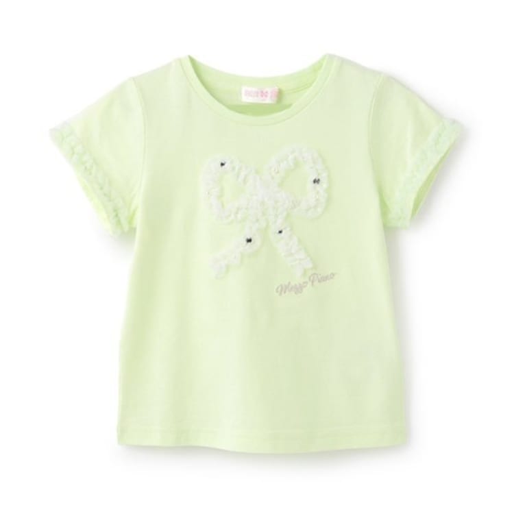 メゾピアノ(mezzo piano)のフリルリボン　半袖Tシャツ Ｔシャツ