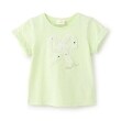 メゾピアノ(mezzo piano)のフリルリボン　半袖Tシャツ グリーン(024)