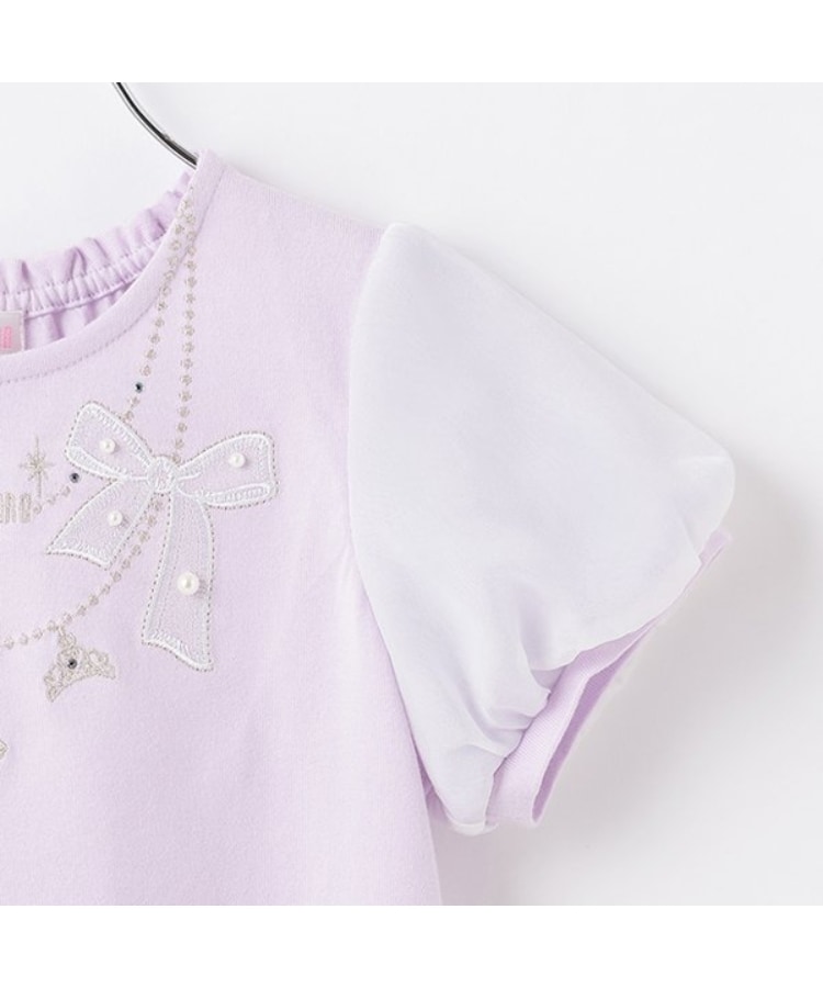 メゾピアノ(mezzo piano)のバレエネックレス刺しゅう　Tシャツ5