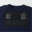 メゾピアノ(mezzo piano)のレースロゴアップリケ　袖ラインTシャツ7