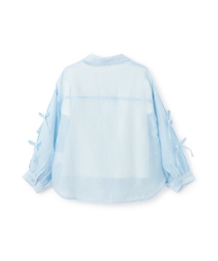 メゾピアノ(mezzo piano)の袖リボンシャツ＆肩開き半袖Tシャツセット4