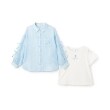 メゾピアノ(mezzo piano)の袖リボンシャツ＆肩開き半袖Tシャツセット5
