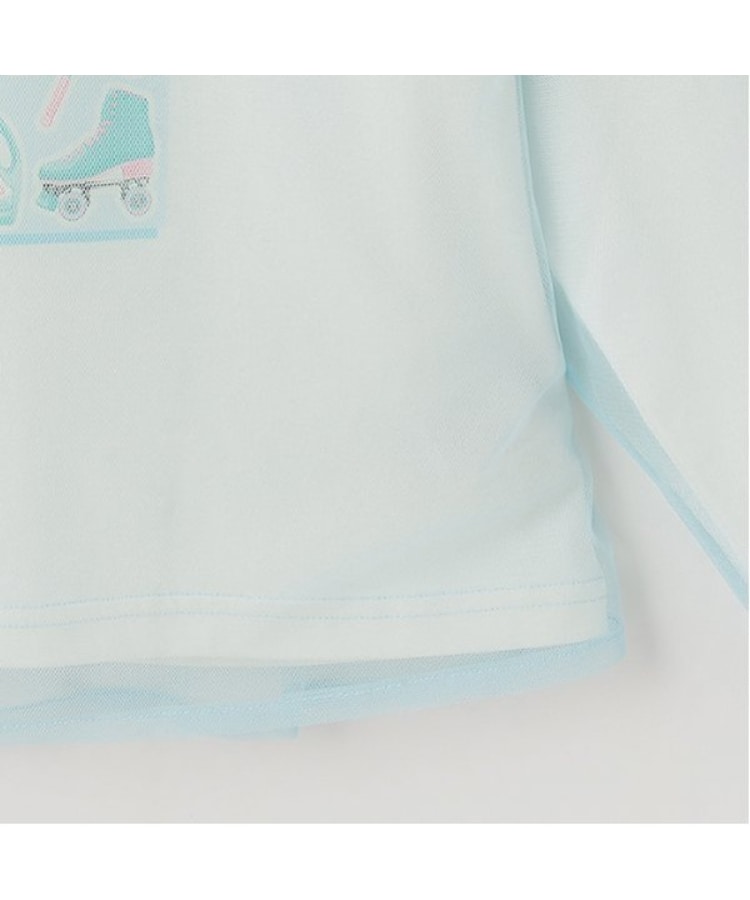 メゾピアノ(mezzo piano)のチュールレイヤード　長袖Tシャツ5