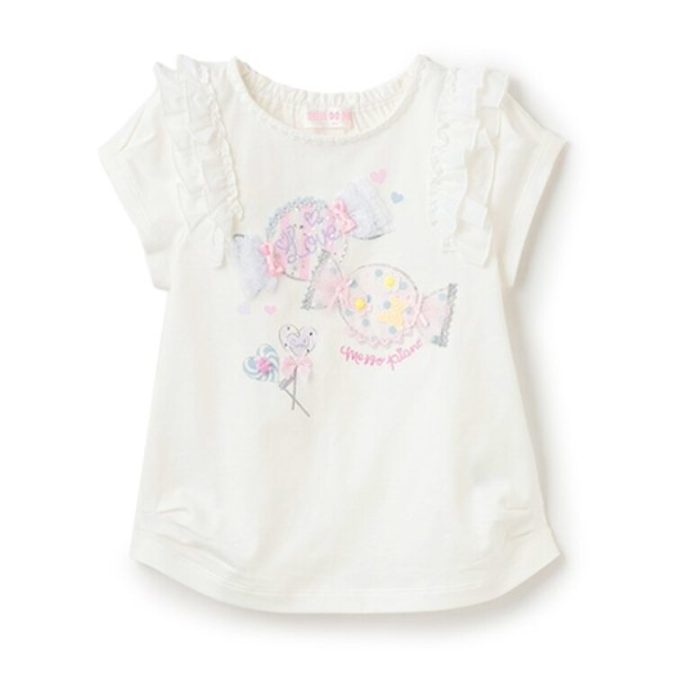 メゾピアノ(mezzo piano)の【人気商品再入荷】【直営店で取り扱い無し】キャンディTシャツ Ｔシャツ