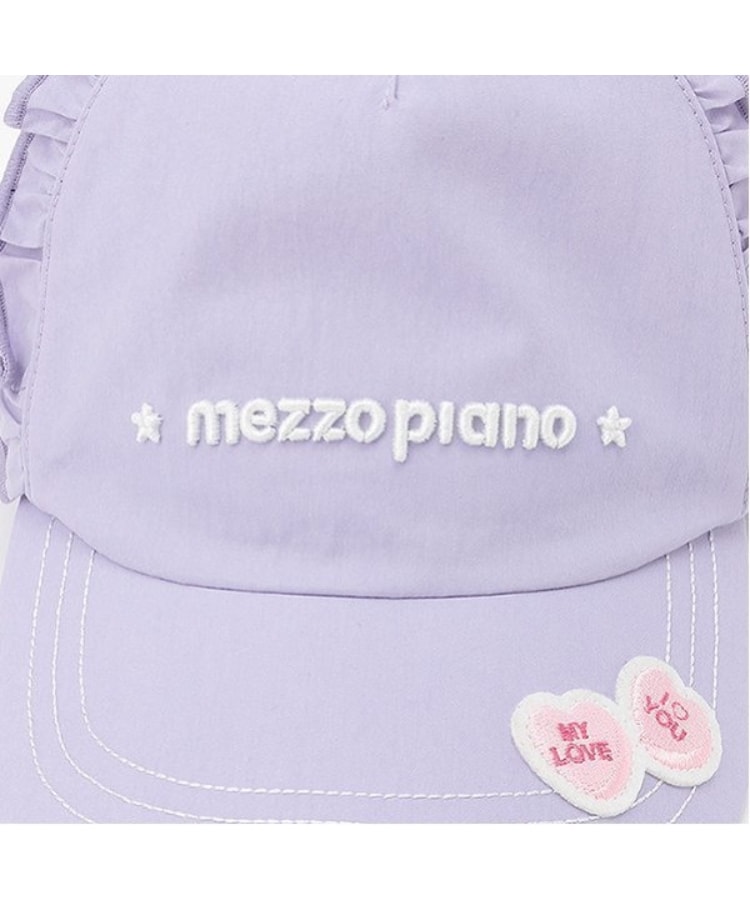 メゾピアノ(mezzo piano)のロゴフリル　キャップ3