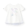 メゾピアノ(mezzo piano)の【人気商品再入荷】【直営店で取り扱い無し】ペガサスプリント半袖Ｔシャツ オフホワイト(003)
