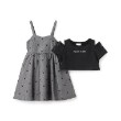 メゾピアノ(mezzo piano)の肩開きTシャツ＆キャミワンピースセット2