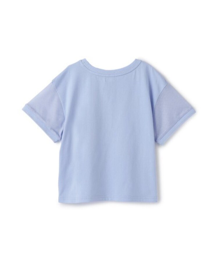 メゾピアノ(mezzo piano)のナンバリング　袖メッシュ半袖Tシャツ1