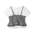 メゾピアノ(mezzo piano)のカットワークキャミチュニック＆Tシャツセット1