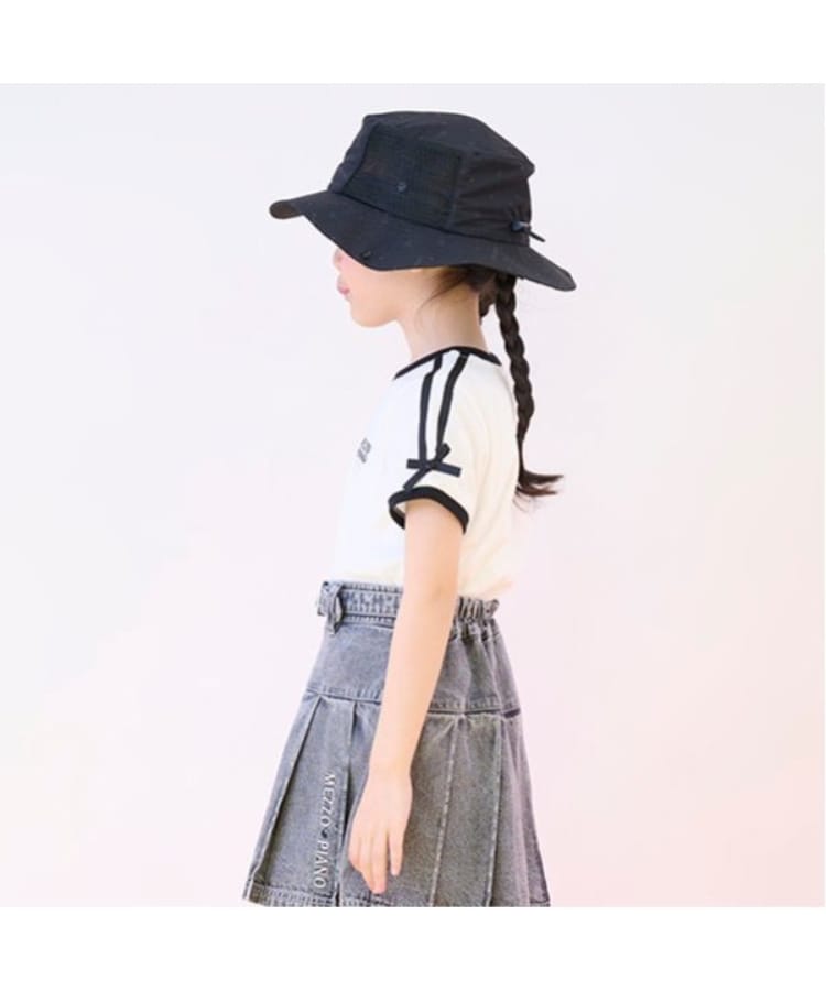 メゾピアノ(mezzo piano)の袖ラインリボン　半袖Tシャツ12