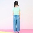 メゾピアノ(mezzo piano)のチャームつき　接触冷感デニムワイドパンツ21