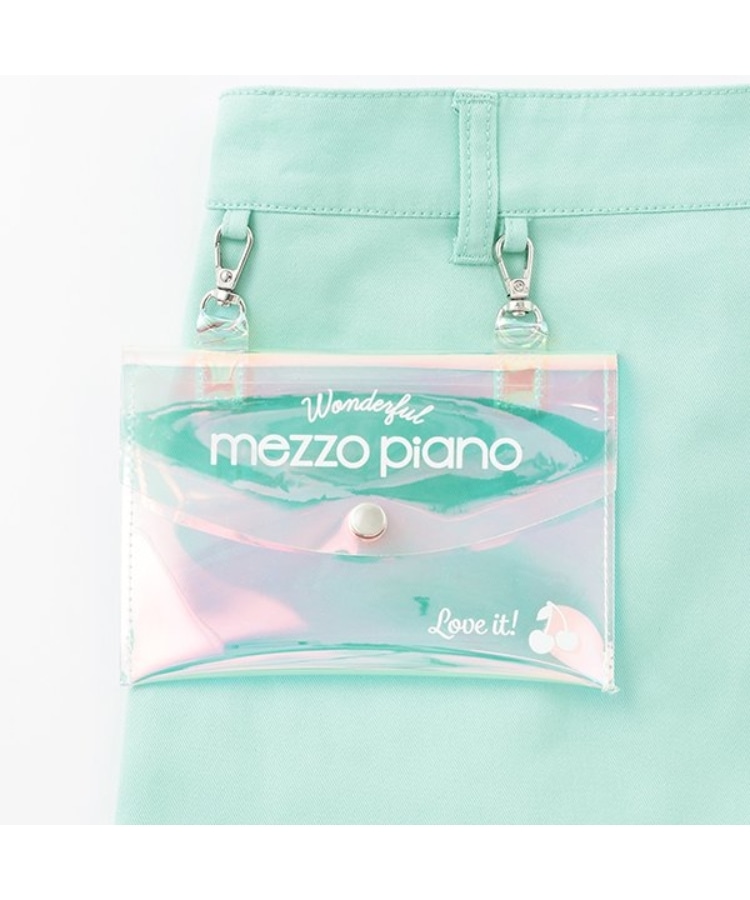 メゾピアノ(mezzo piano)の【人気商品再入荷】【直営店で取り扱い無し】クリアポーチつき　ラップ風スカート3